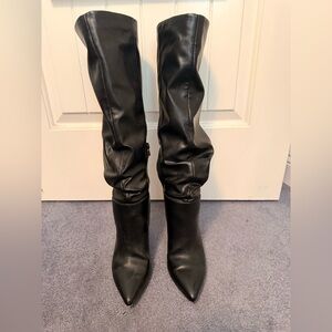 Jessica Simpson Black Slouchy Heeled Boots